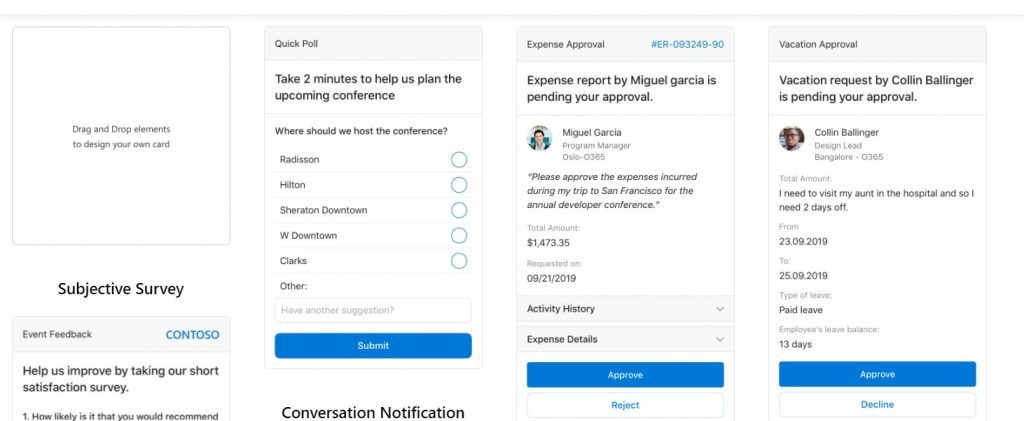 Adaptive Card Power Automate con Outlook
