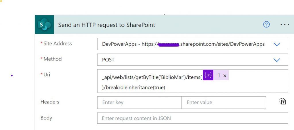 romper herencia carpeta sharepoint