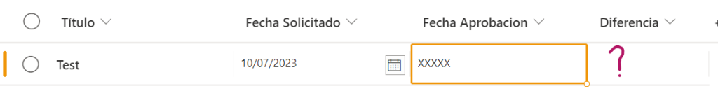 Diferencia entre fechas SharePoint
